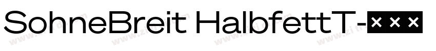 SohneBreit HalbfettT字体转换 SohneBreit HalbfettT字体转换